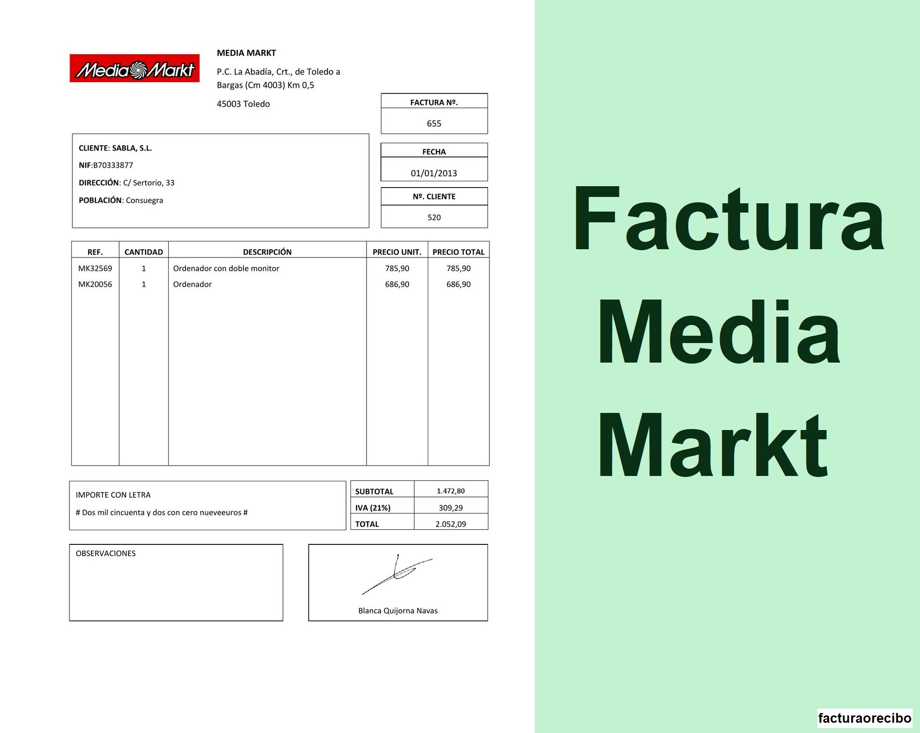 Media Markt - FacturaoRecibo