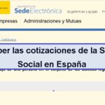Cómo saber las cotizaciones de la Seguridad Social en España
