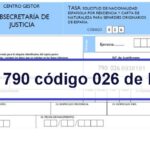 Modelo 790 código 026 de España