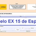 Modelo EX 15 de España