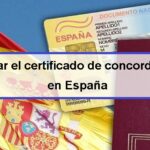 Solicitar el certificado de concordancia en España