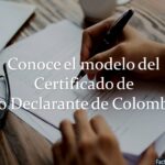 Conoce el Certificado de No Declarante de Colombia
